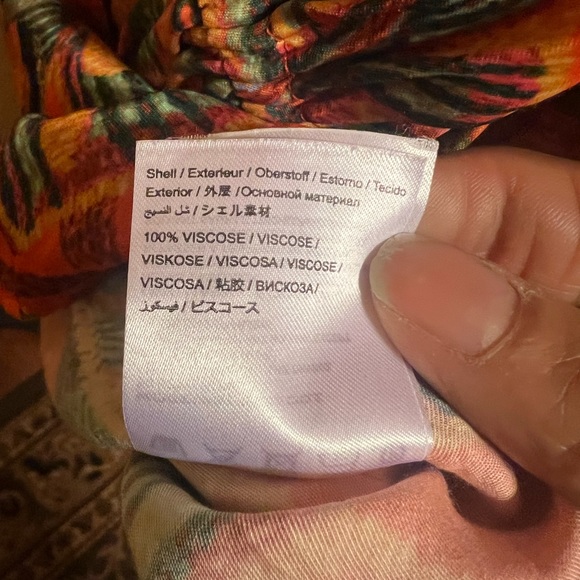 Farm Rio M Fiji One Shoulder Side Pockets Orange Toucan Print - Picture 12 of 13